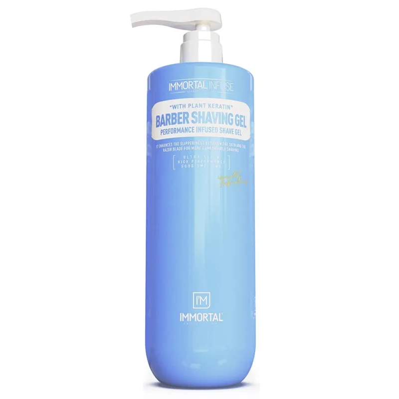 Profesionálny gél na holenie IMMORTAL Infuse Barber shaving gél ultra slick 1000 ml