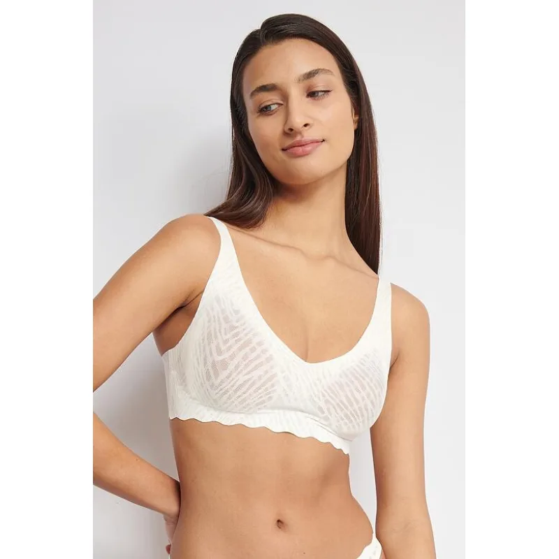 Podprsenka so zapínaním Sloggi ZERO FEEL BLISS Soft Bra ecru L