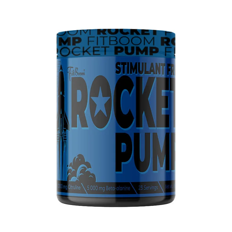 Rocket pump Stim-Free 600 g - FitBoom Príchuť: Modrá malina