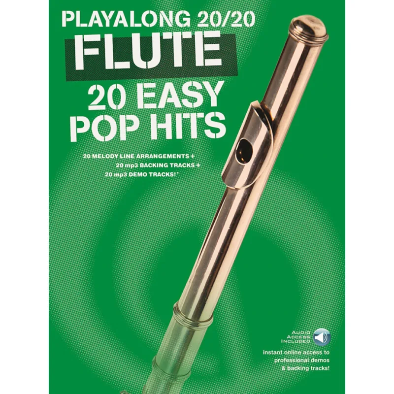 Wise Publications 20 Easy Pop Hits - Flute + audio