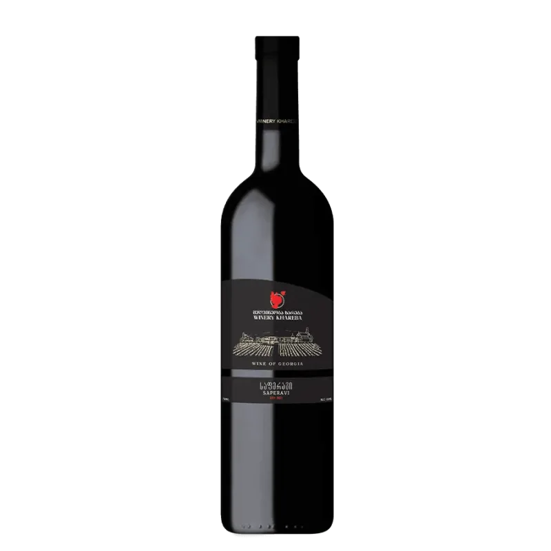 Khareba Saperavi červené suché víno - 0,75 l 13% obj. (holá lahev)