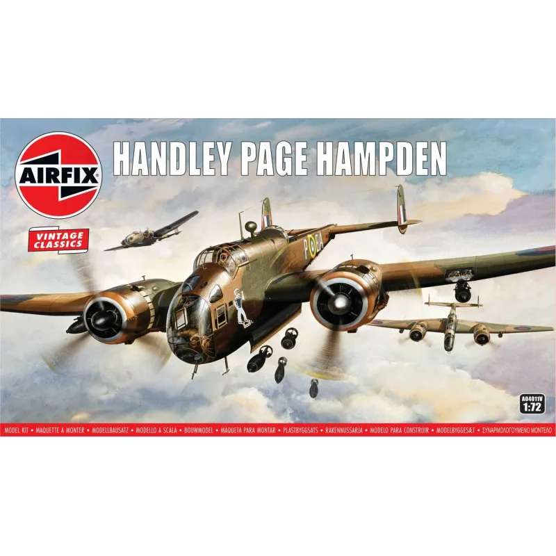 Airfix Classic Kit VINTAGE lietadlo A04011V - Handley Page Hampden (1:72)