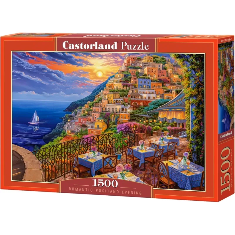 Puzzle Castorland 1500 dielikov Romantický večer v Positane