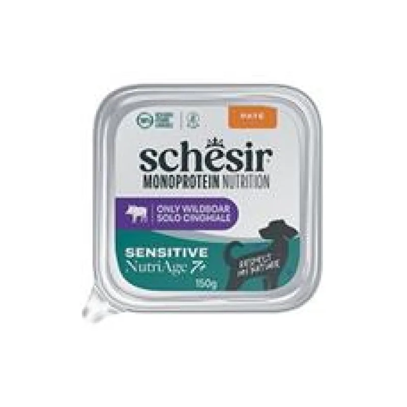 Schesir Dog vanička Monoprot.Senior Divočák paté 150g