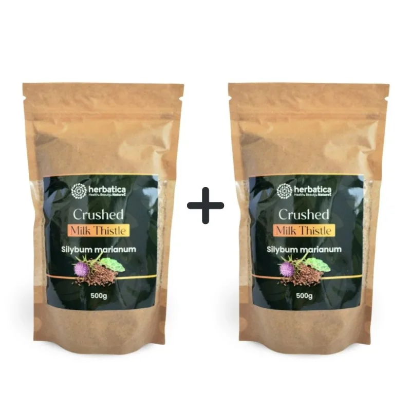 Herbatica Zvýhodnený set 2x: 100% jemne drvený pestrec mariánsky - 500g -