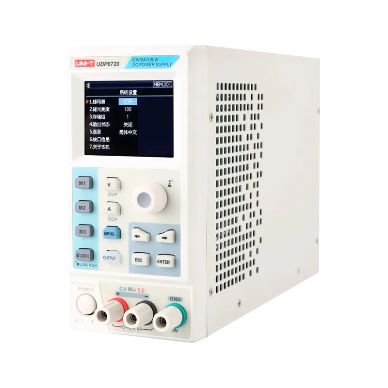 Laboratórny zdroj napájania Uni-T UDP6720 LCD displej Prúd: 0~5 A, 100W MIE0485