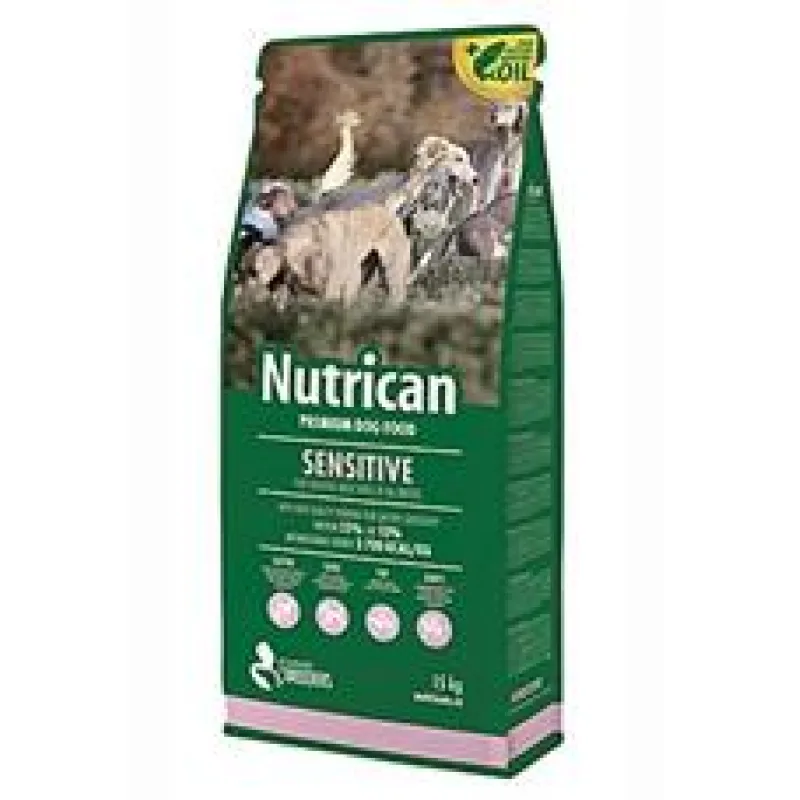 NutriCan Sensitive 15 kg - exp.5/26 - 2ks skladem