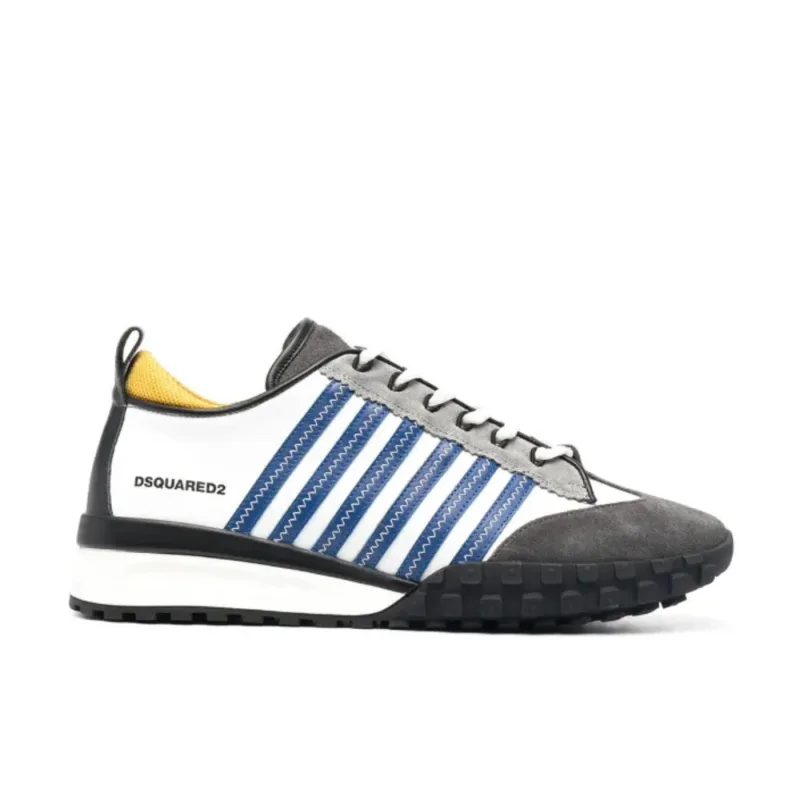 Dsquared2 Stripe Legend Sneakers White Blue Black - 41