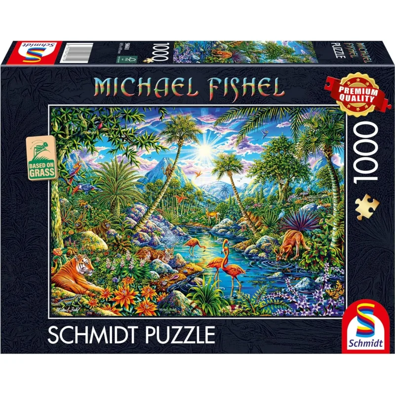 Puzzle Schmidt 1000 dielikov Michael Fishel - Raj na ostrove