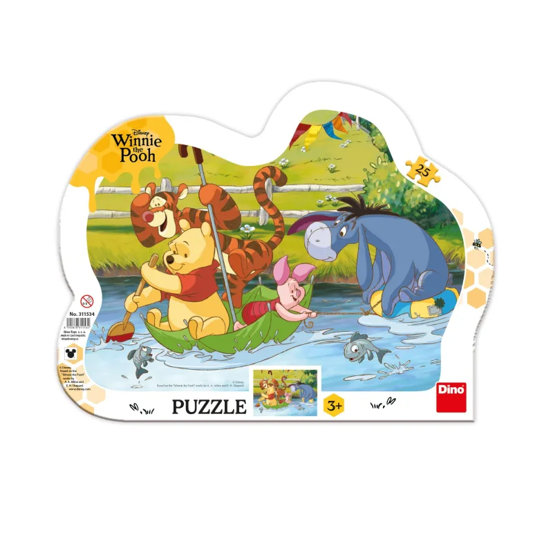 MACKO PÚ NA PLAVBE 25 kontúra Puzzle