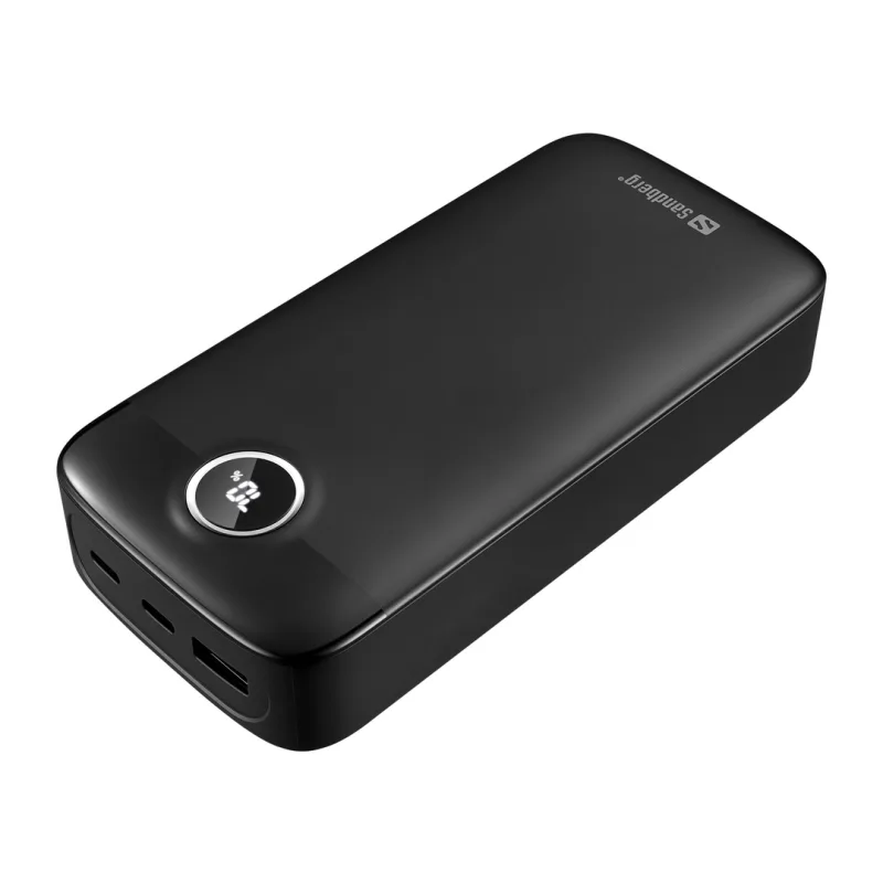 NONAME Sandberg SemiSolidState Powerbank 20000 mAh PD20W, kompaktní powerbanka, černá 421-49