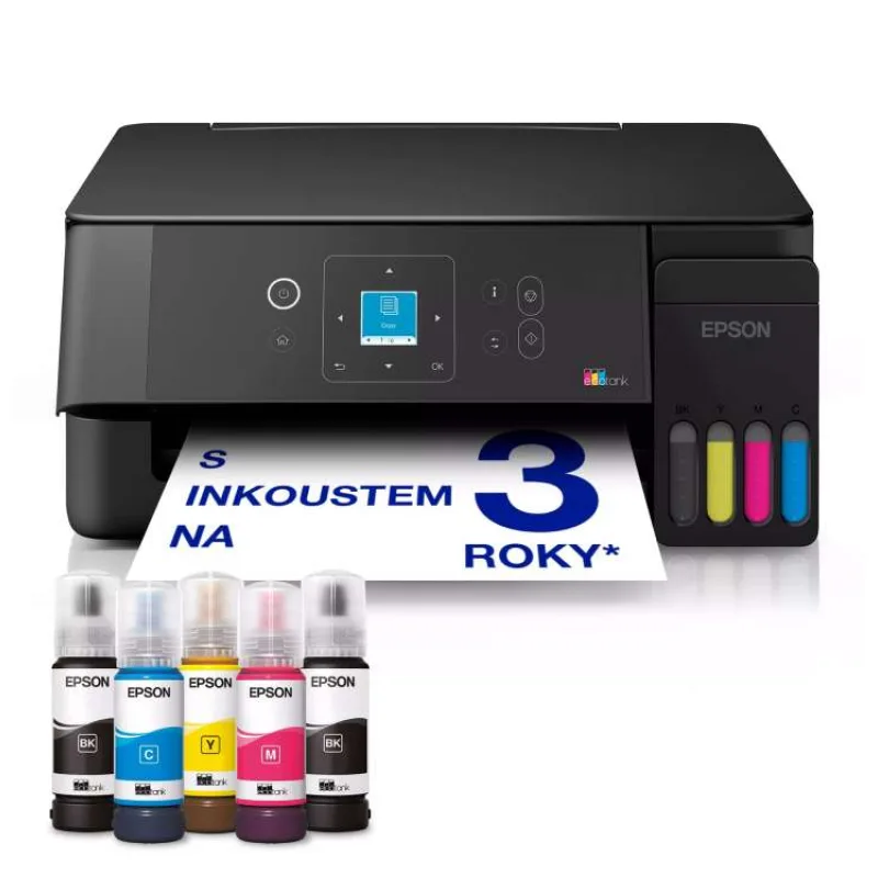 Epson EcoTank L3360 A4 color MFP, USB, WiFi (C11CL63409)