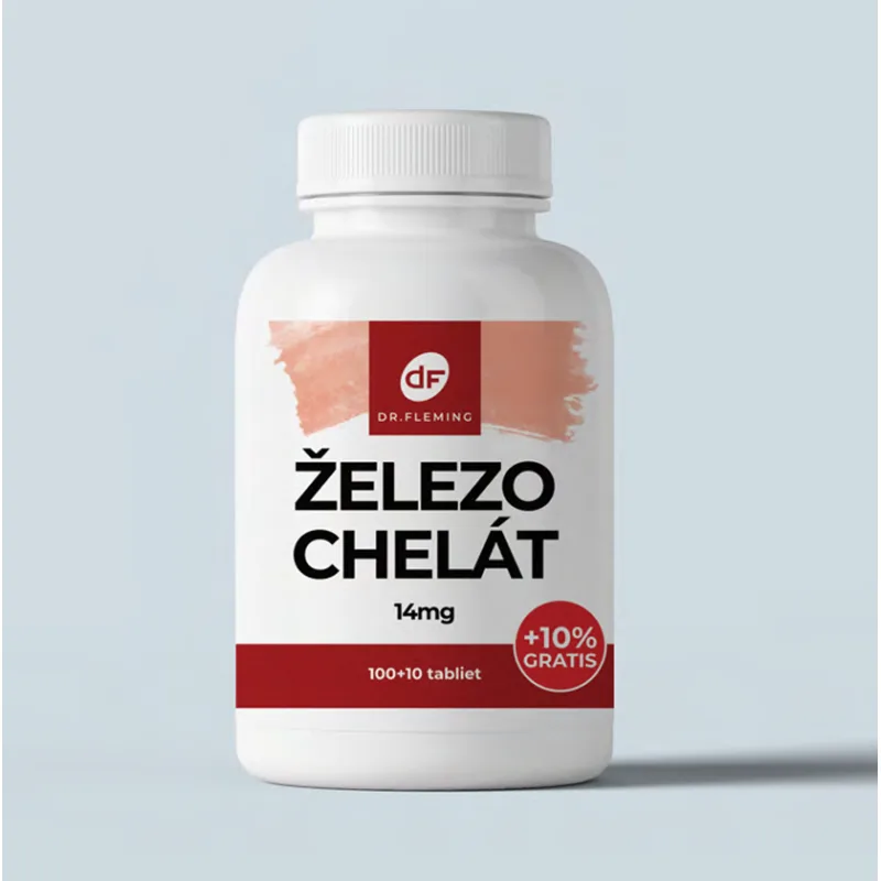 Dr. Fleming Železo Chelát 14mg - 110 tabliet -