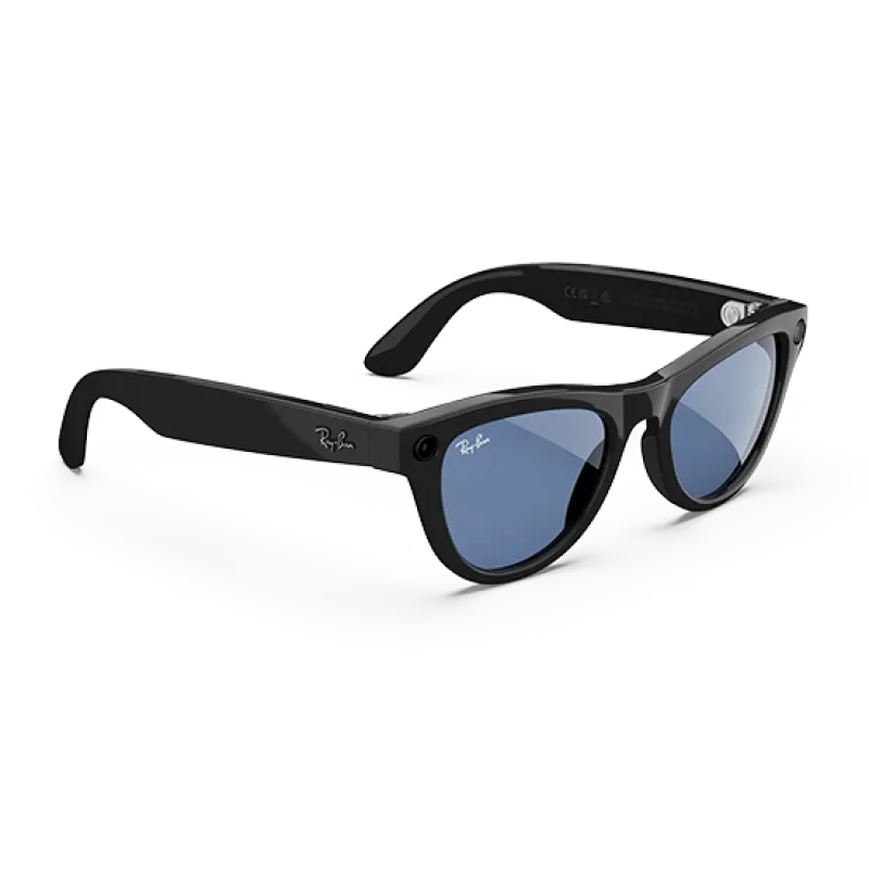 Ray-Ban Meta Skyler Gen1 AI Glasses - Black/Cerulean Blue Transitions