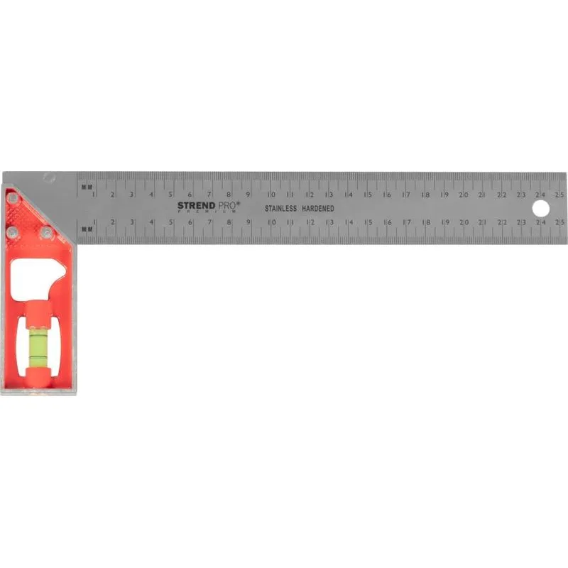 Uholník Strend Pro Premium, 250 mm, s libelou