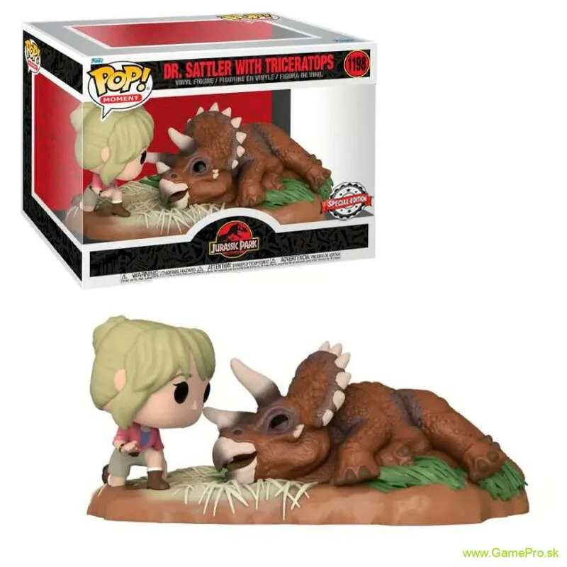 Funko POP! Moment Jurassic Park Dr. Sattler with Triceratops Special Edition 1198