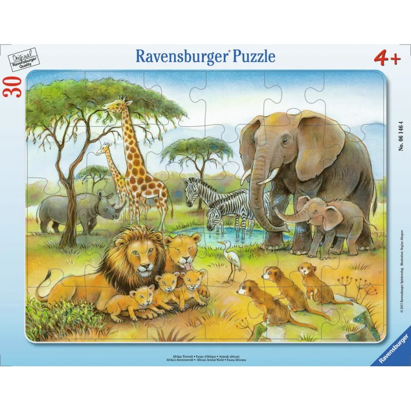 Ravensburger Puzzle Africké zvieratá 30 dielikov