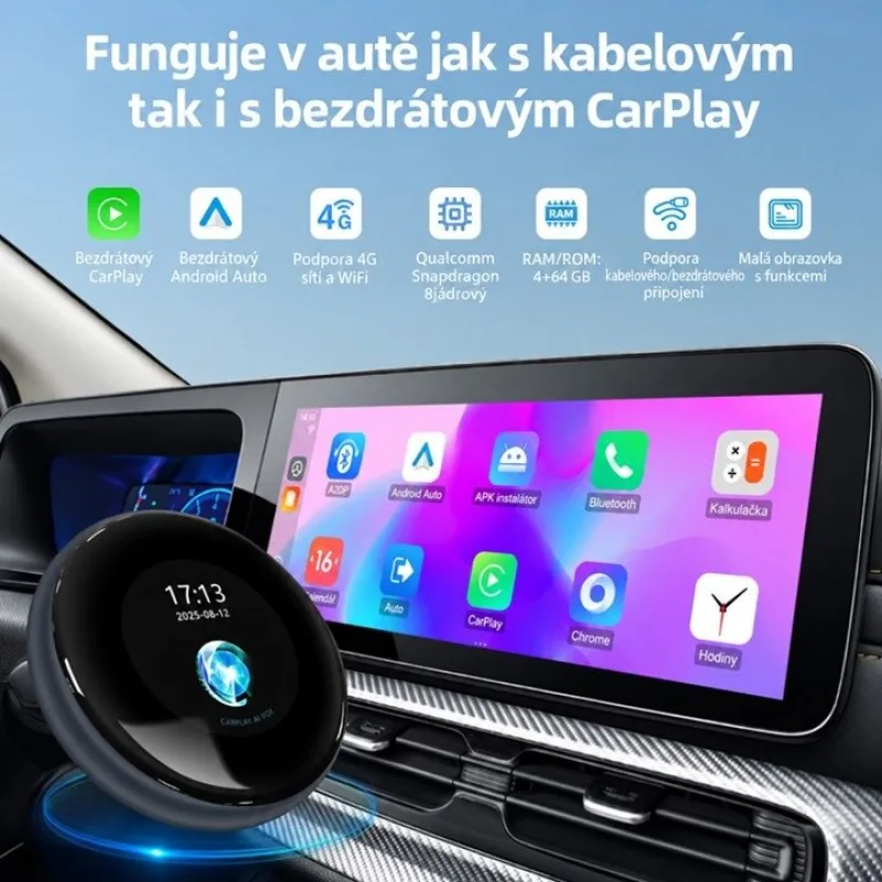 Apple CarPlay & Android Auto Convertor Box pro rádia CarPlay 808CP07A
