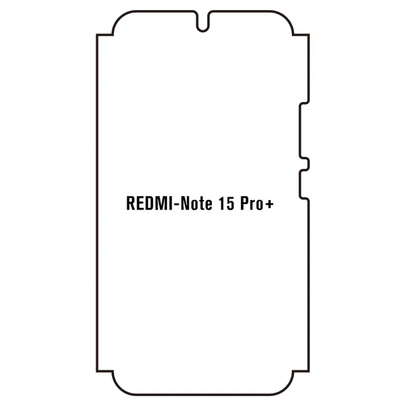 Sunshine Xiaomi Redmi Note 15 Pro+ Predná Hydrogél ochranná fólia Strih: Predná časť a rám, Typ fólie: Číra