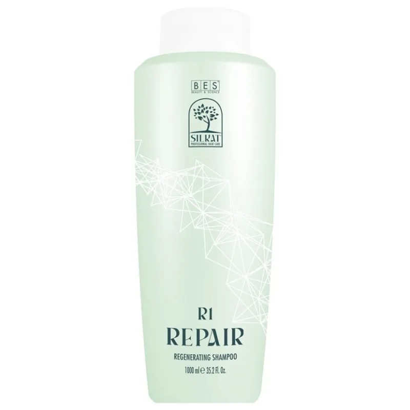 BES Silkat R1 Repair Primer Shampoo 1000ml - čistiaci šampón pre suché a poškodené vlasy