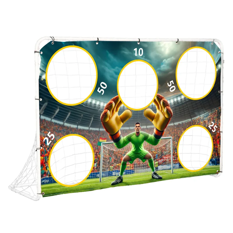 MultiGarden Tréningová futbalová bránka s terčovou plachtou 180x122 cm na záhradu