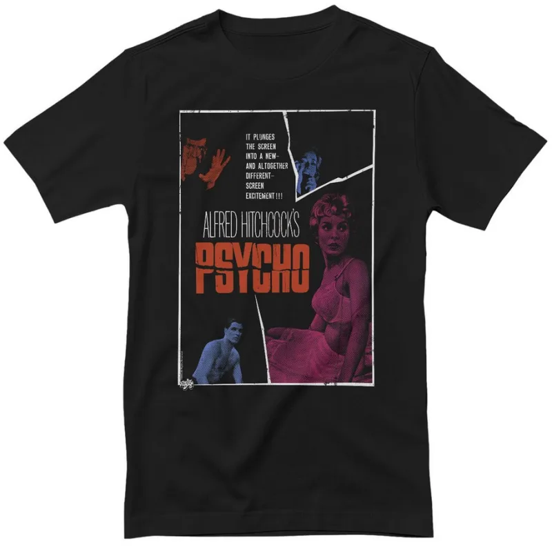 Alfred Hitchcocks Psycho - Movie Poster (tričko)