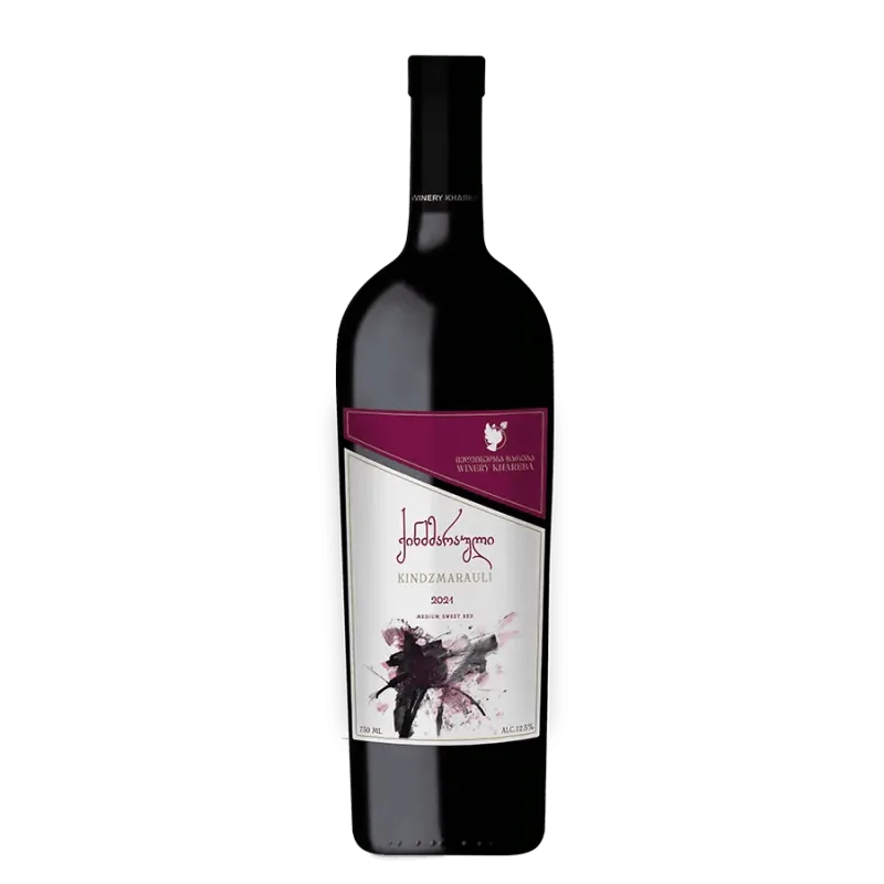 Khareba Kindzmarauli červené polosladké víno - 2023 - 0,75 l 12,5% obj. (holá lahev)