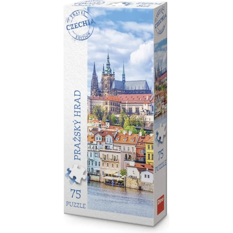 Vertikálne puzzle Dino 75 dielikov Travel Czechia: Pražský hrad