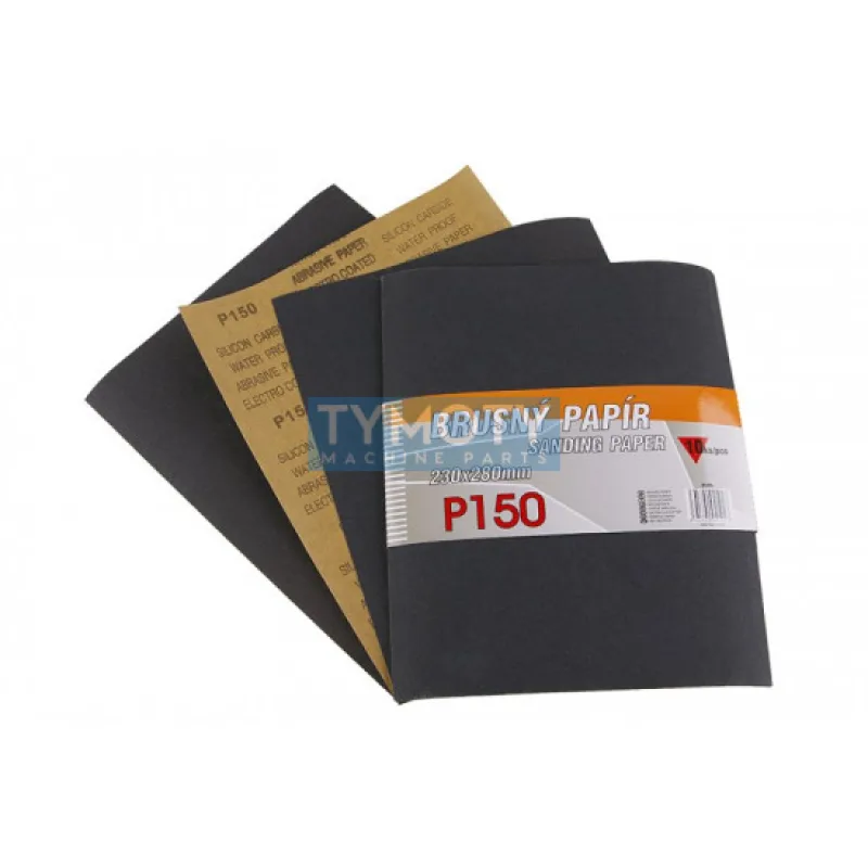 Papier brúsny 230x280mm P150 10ks Waterproof