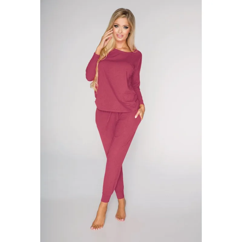 De Lafense PAULA 555 (347) bordová XL viskóza / polyester / elastan