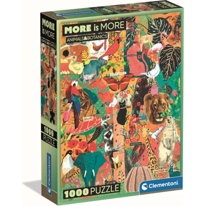 Puzzle Clementoni 1000 dielikov Viac je viac: Zvieratá a rastliny