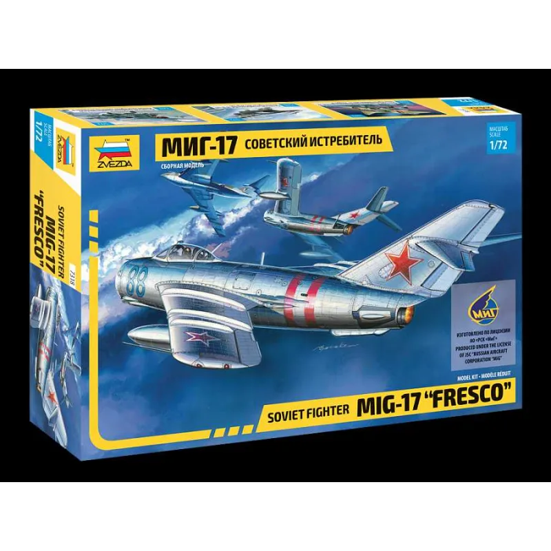 Zvezda Model Kit lietadlo 7318 - MIG-17 "Fresco" (1:72)