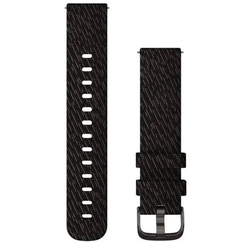 GARMIN Garmin Quick Release Bands 20mm Black Pepper Woven Nylon