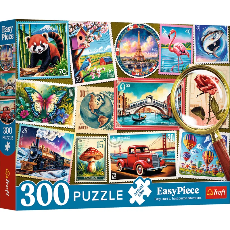 Puzzle Trefl 300 dielikov EasyPiece: Poštové známky