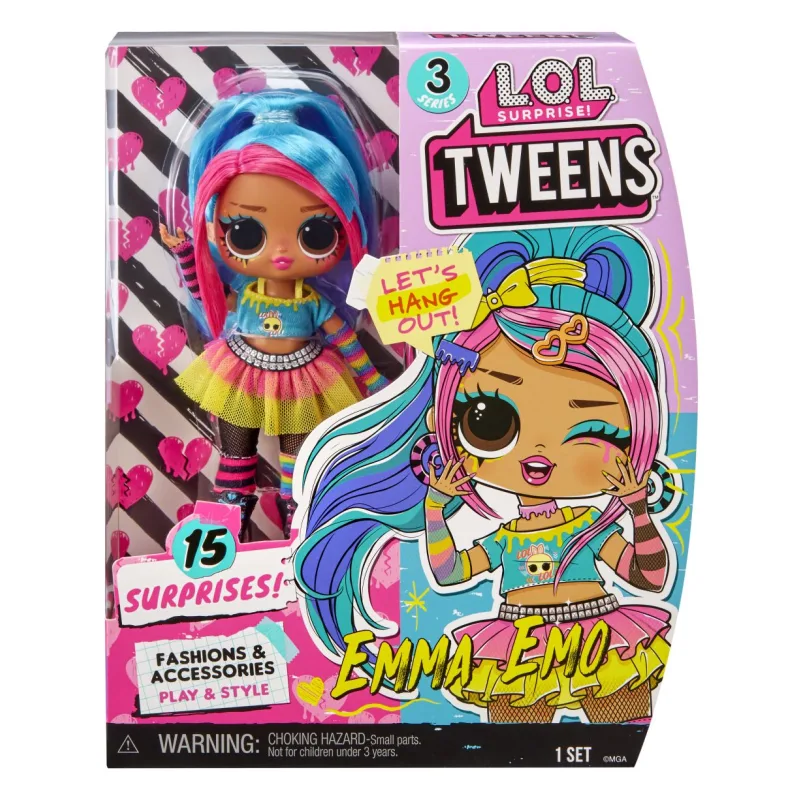 L.O.L. Surprise! Tweens bábika, séria 3 – Emma Emo