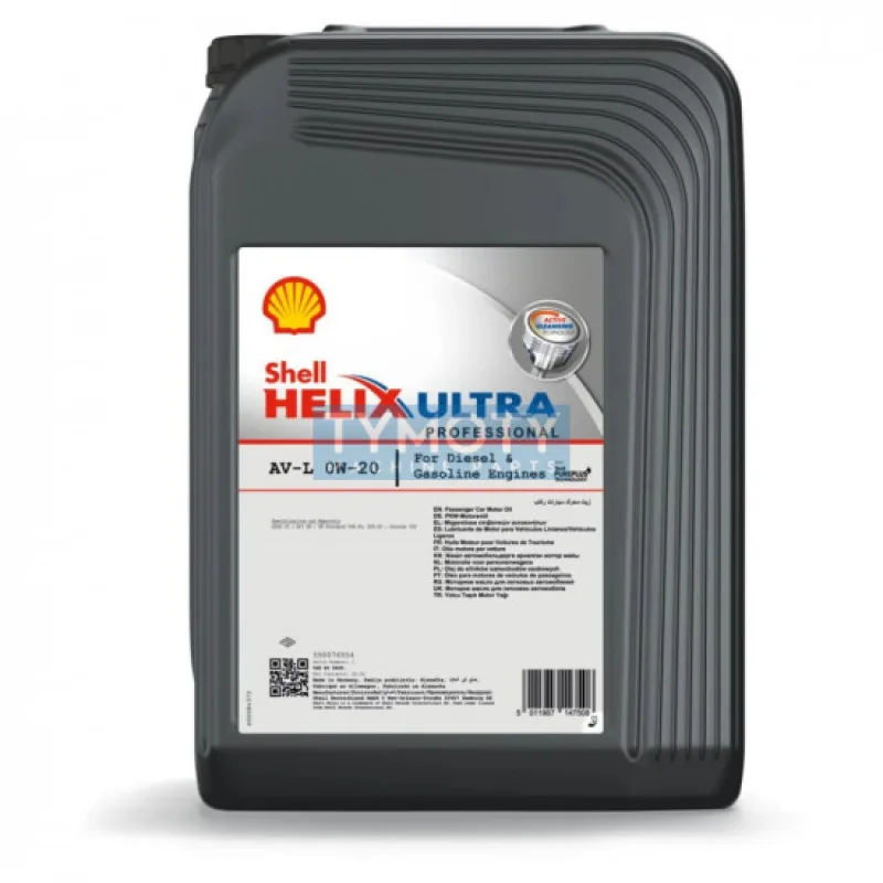 Shell Helix Ultra Professional AV-L 0W-20 - 20 L motorový olej
