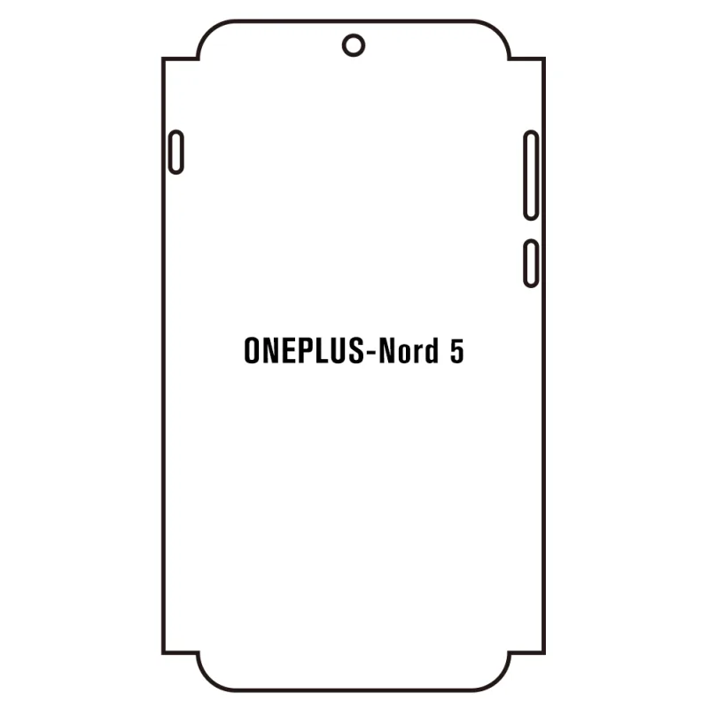 Sunshine OnePlus Nord 5 Predná Hydrogél ochranná fólia Strih: Predná časť a rám, Typ fólie: Číra