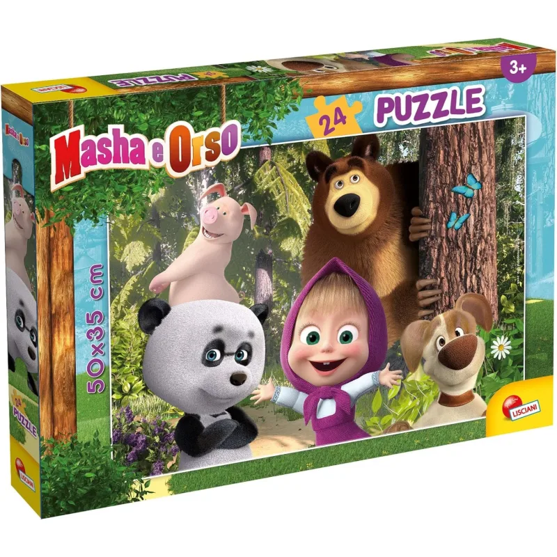 Puzzle pro děti Lisciani Plus 24 dílků Máša a medvěd