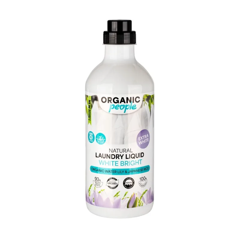 Organic People Prírodný prací gél na biele prádlo - 1000 ml -