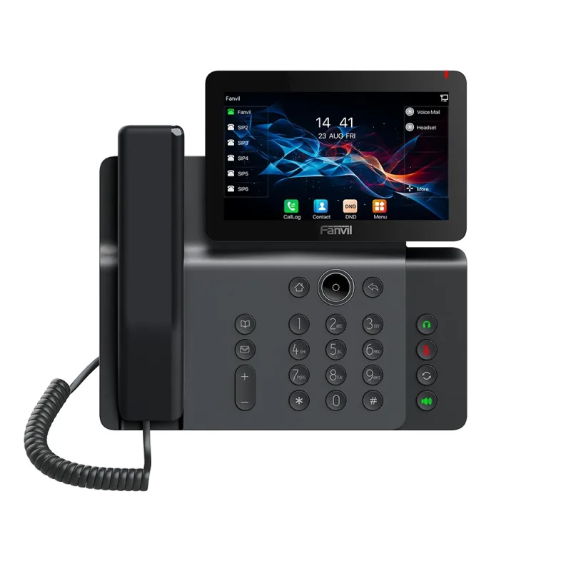 GRANDSTREAM Fanvil V66 SIP telefon, 7" bar.disp., WiFi, BT, dual Gbit, PoE, H.264 V66