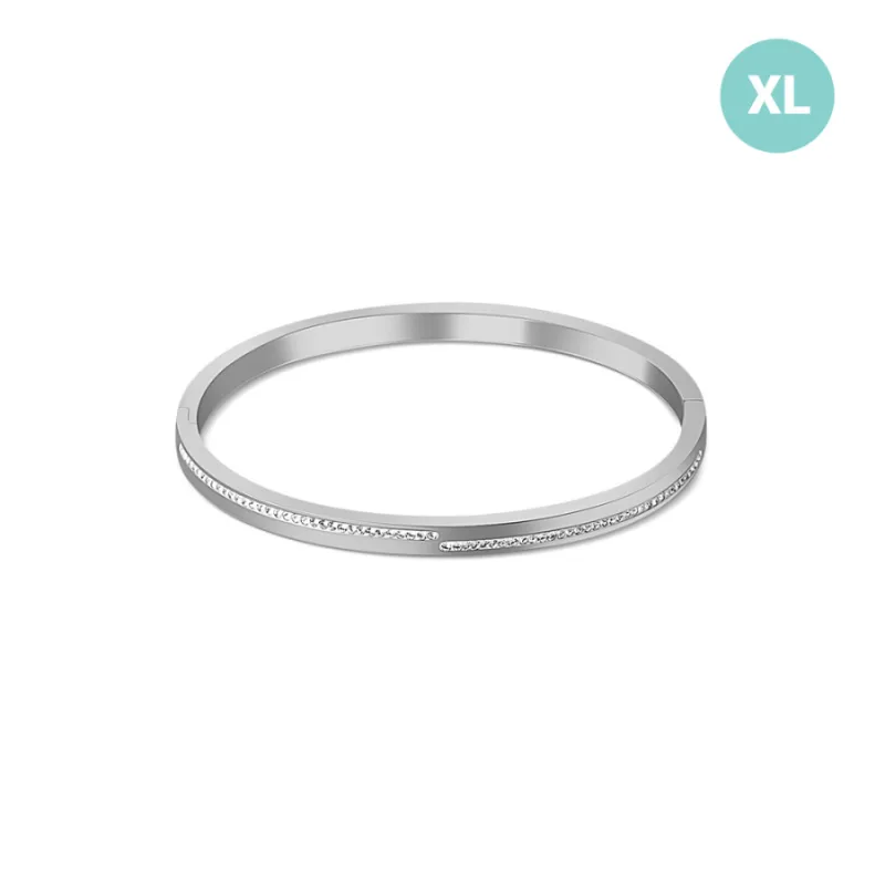 Pevný náramok z chirurgickej ocele XL JVD SSSB0055XI8BIXL
