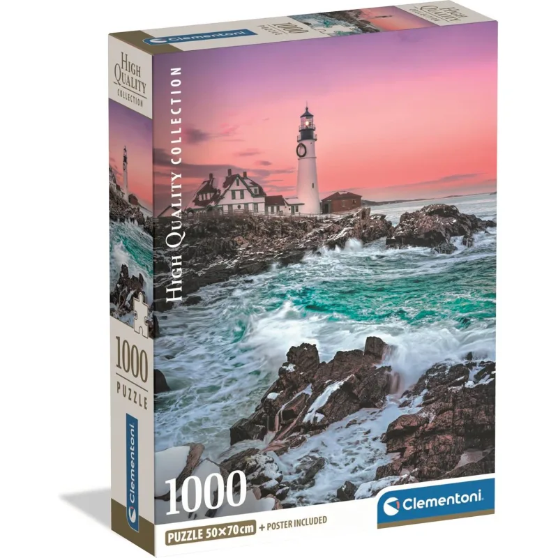 Puzzle Clementoni 1000 dielikov Prvý sneh pri Portland Head