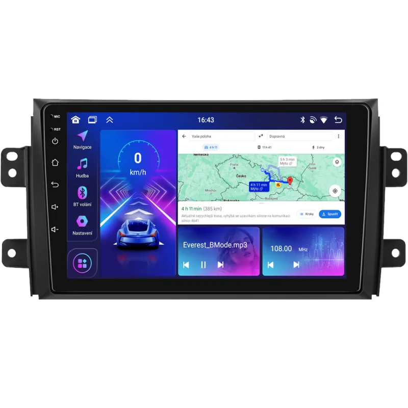 Bmode 2DIN autorádio BEV76 Android, Suzuki SX4 B106/A7283