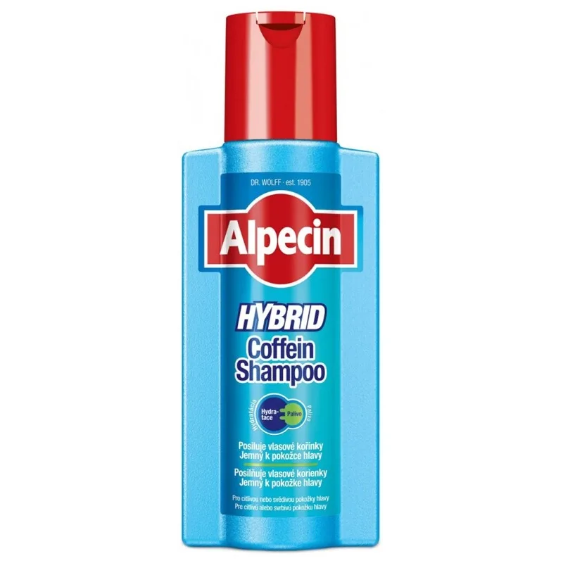 DR. WOLFF ALPECIN Hybrid Kofeínový šampón 250ml - pre mužov s citlivou, svrbiacu pokožkou hlavy