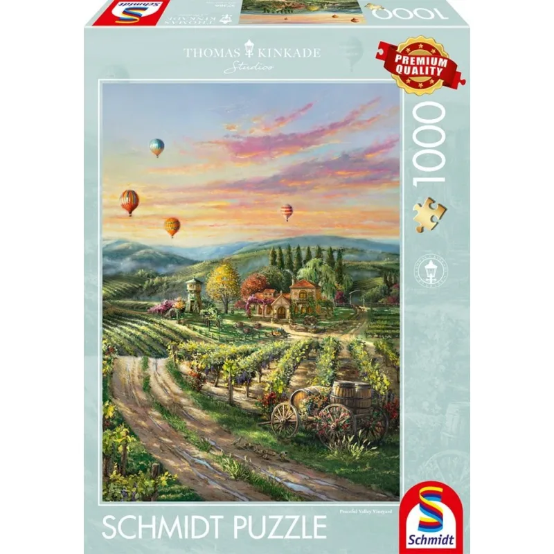 Puzzle Schmidt 1000 dielikov Thomas Kinkade - Pokojná vinica