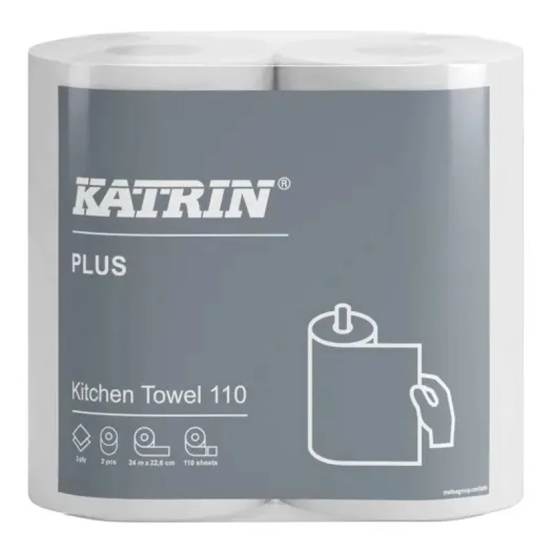 Kuchynské utierky 2-vrstvové KATRIN, návin 24 m (2 ks)