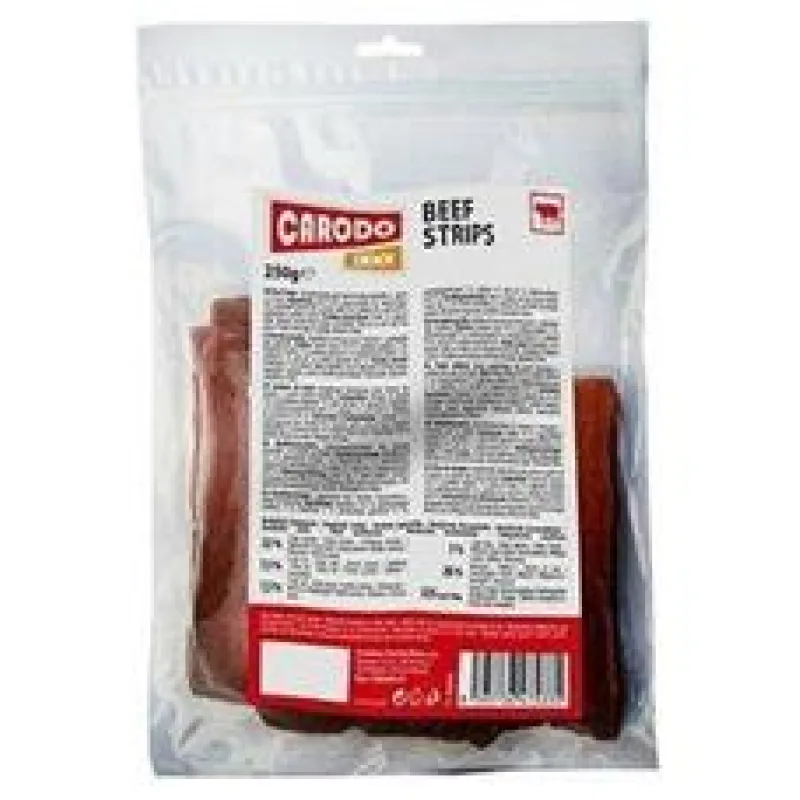 CARODO Dog poch. Hovězí proužky 250g