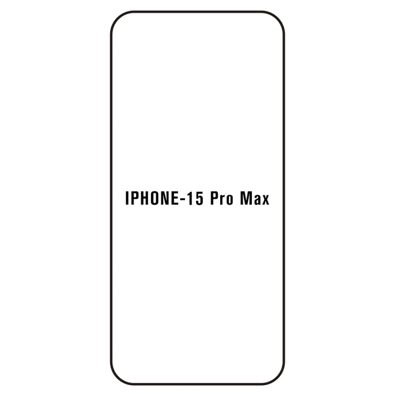 Sunshine iPhone 15 Pro Max Predná Hydrogél ochranná fólia Strih: Kompatibilná s krytom, Typ fólie: Číra