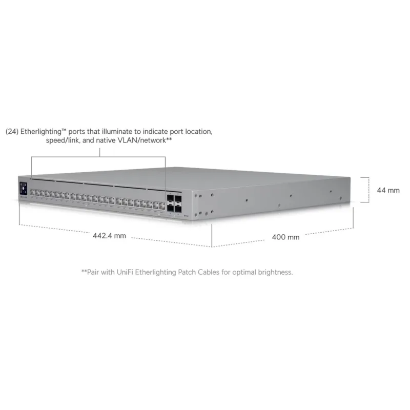 Ubiquiti UniFi switch Gen2 USW-PRO-HD-24-POE Layer3 22x 2,5Gbps + 2x 10Gbps + 4x SFP+ POE++ (600W)
