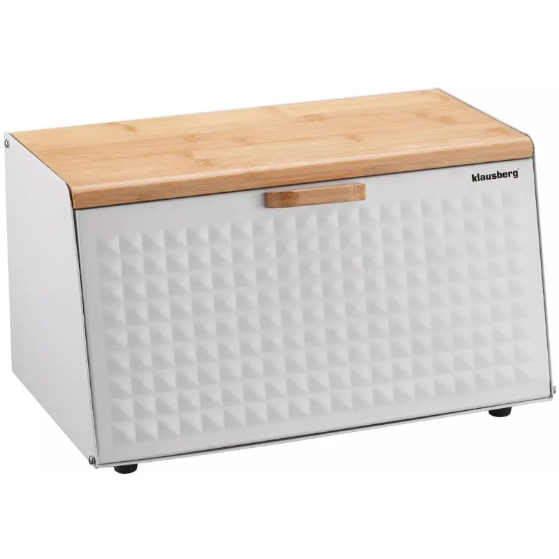 Klausberg chlebník KB-7468 - biely/drevo